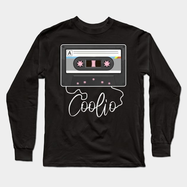 Love Music Coolio Proud Name Awesome Cassette Long Sleeve T-Shirt by BoazBerendse insect